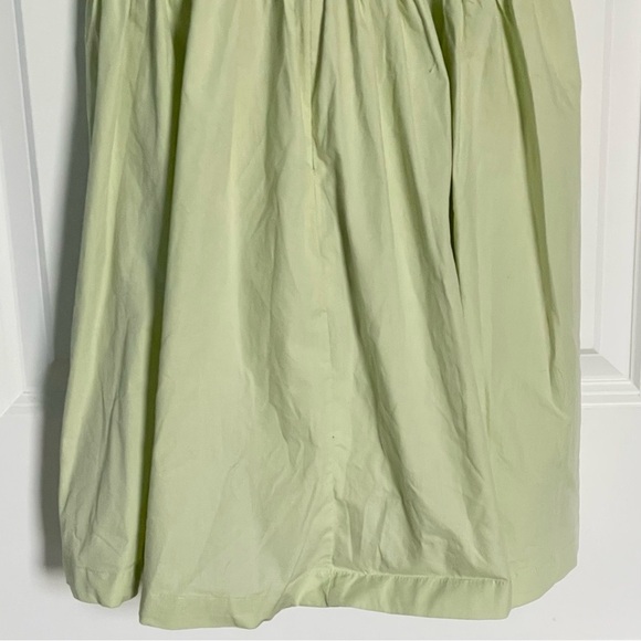 Abercrombie & Fitch Green Cinch-Front Puff Sleeve Poplin Mini Dress 35756 - Picture 11 of 14